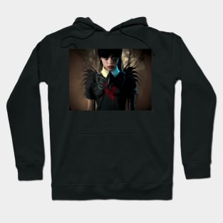 ADDAMS Family, Wednesday Jenna Ortega-inspired design, Hoodie